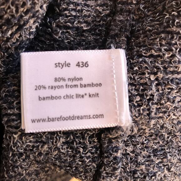 Barefoot Dreams Bamboo Chic Lite 436 Long Gray Open Front Cardigan Size S/M - Picture 7 of 8